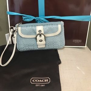 Coach Signature Buckle Soho Wristlet